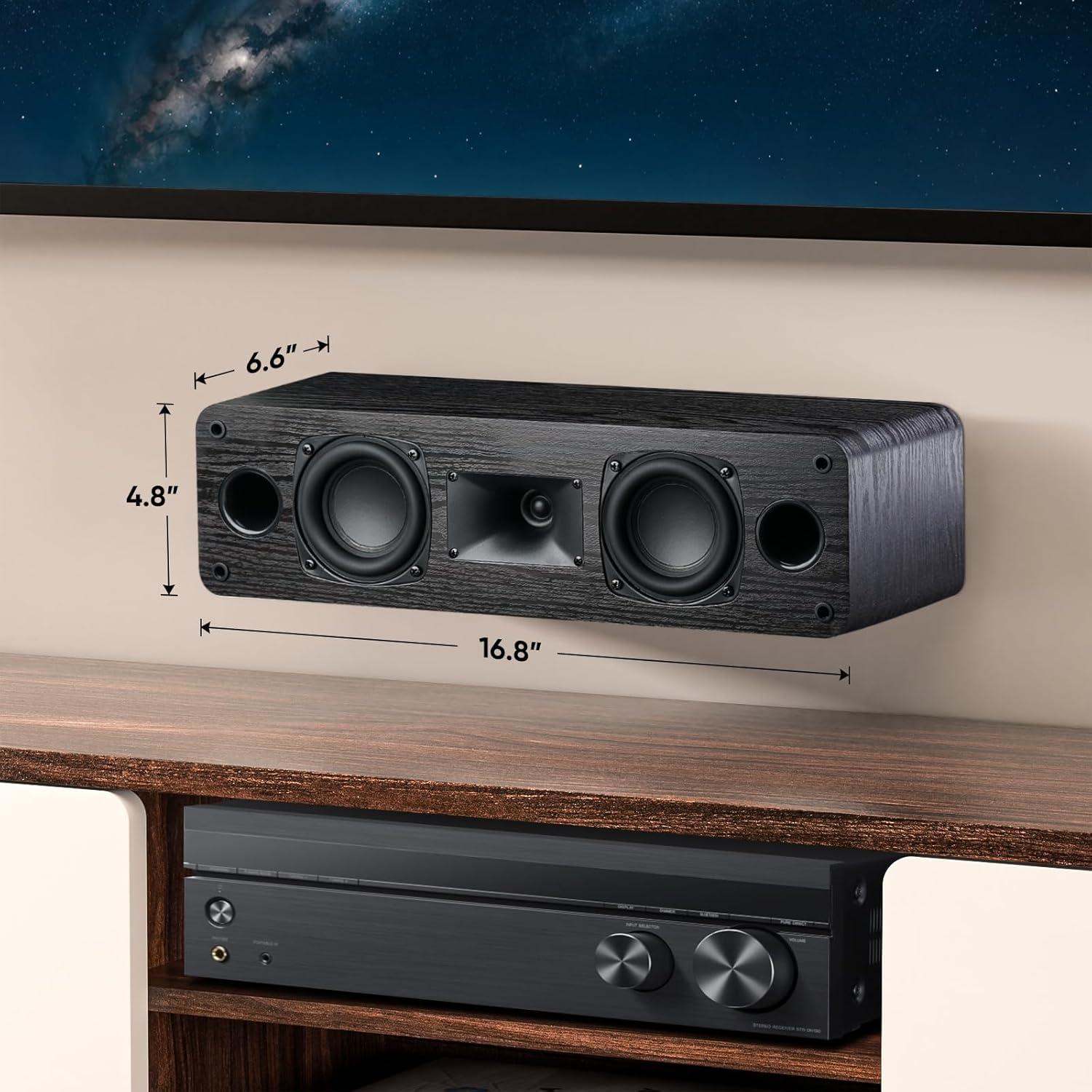 Altavoz Central Saiyin DS7700M 43 cm Doble Woofer 8 Ohm