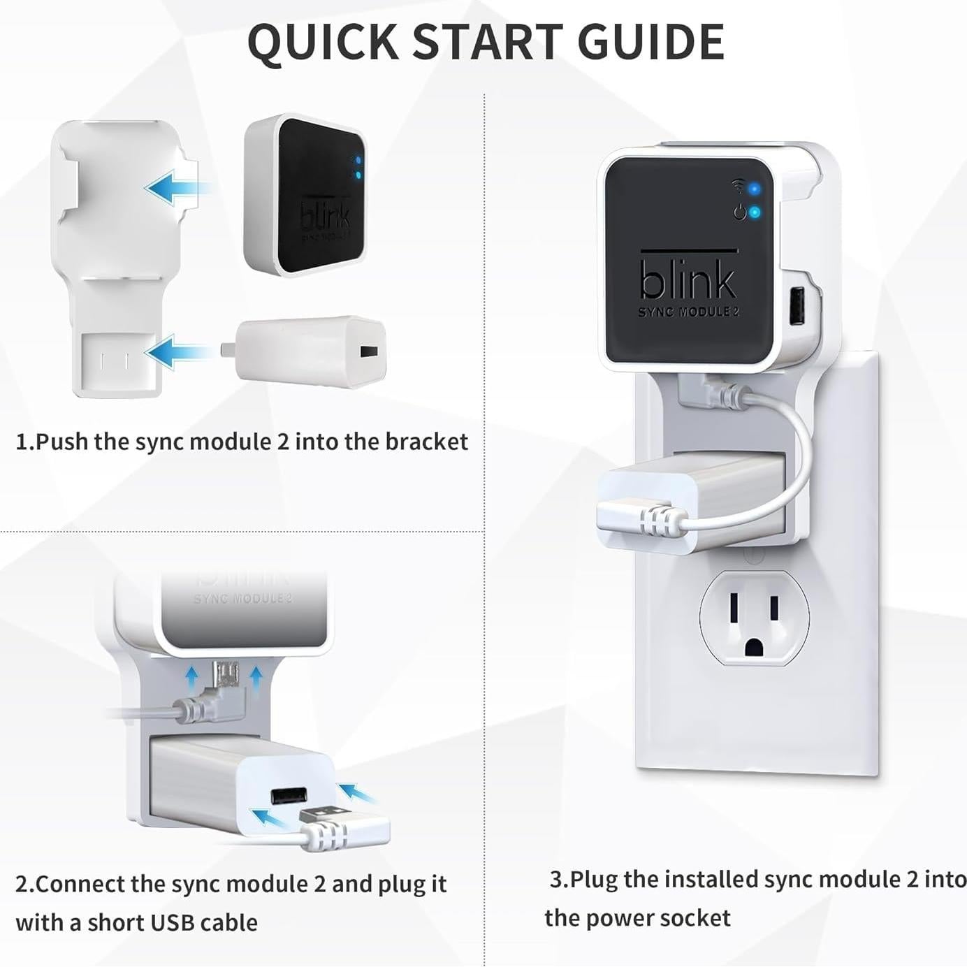 Soporte de Pared Kidjoyo para Módulo Blink 2 - 2 Paquete