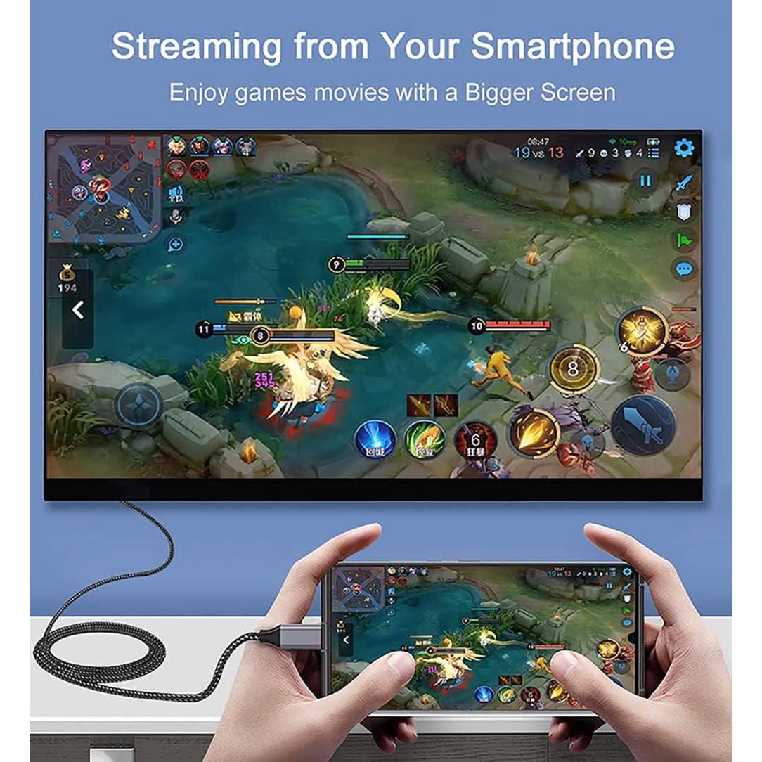 Cable USB-C a HDMI 4K QCEs 1.8m para MacBook y Galaxy