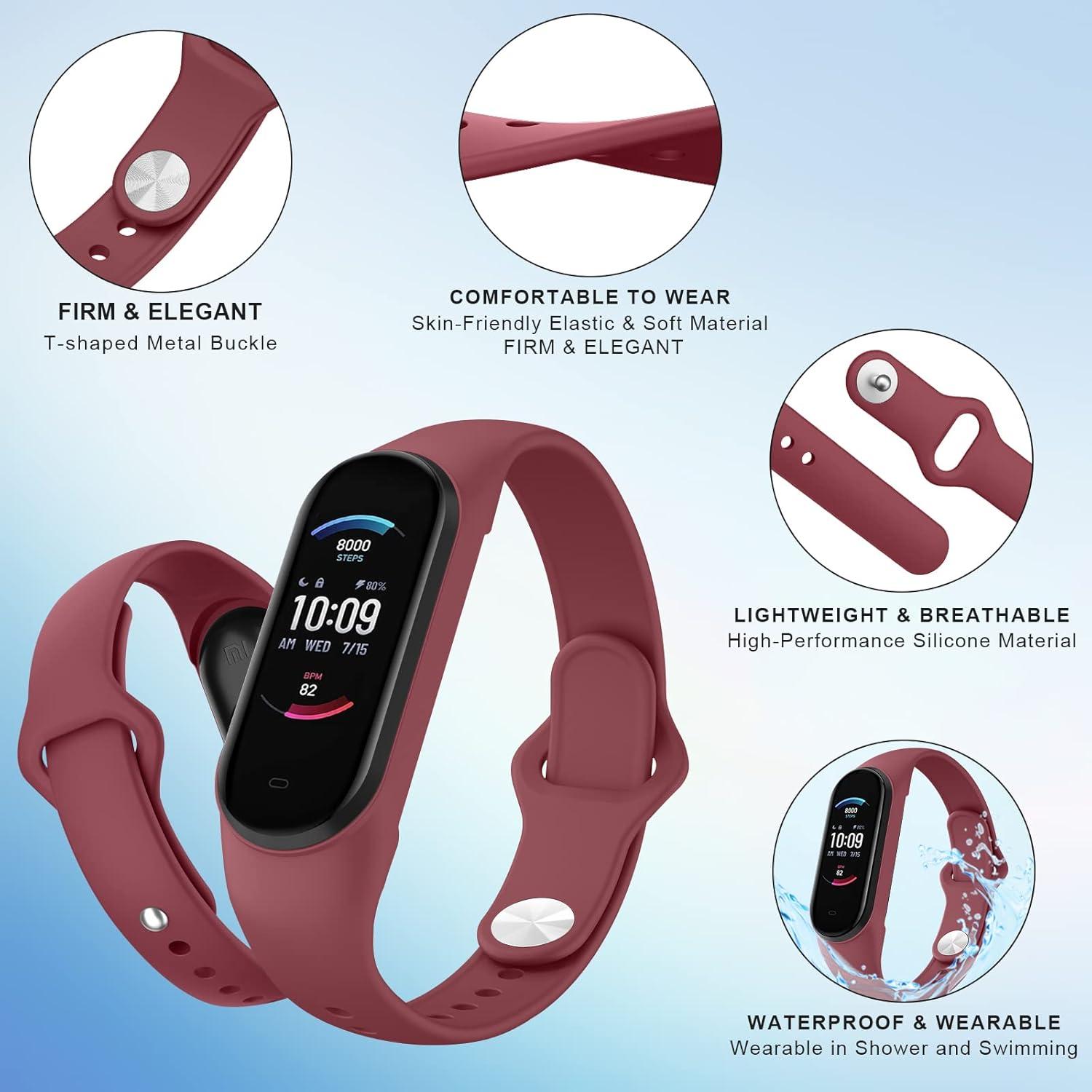 Pulseras de Silicona AK - 3 Bandas para Xiaomi Mi Band 5/6