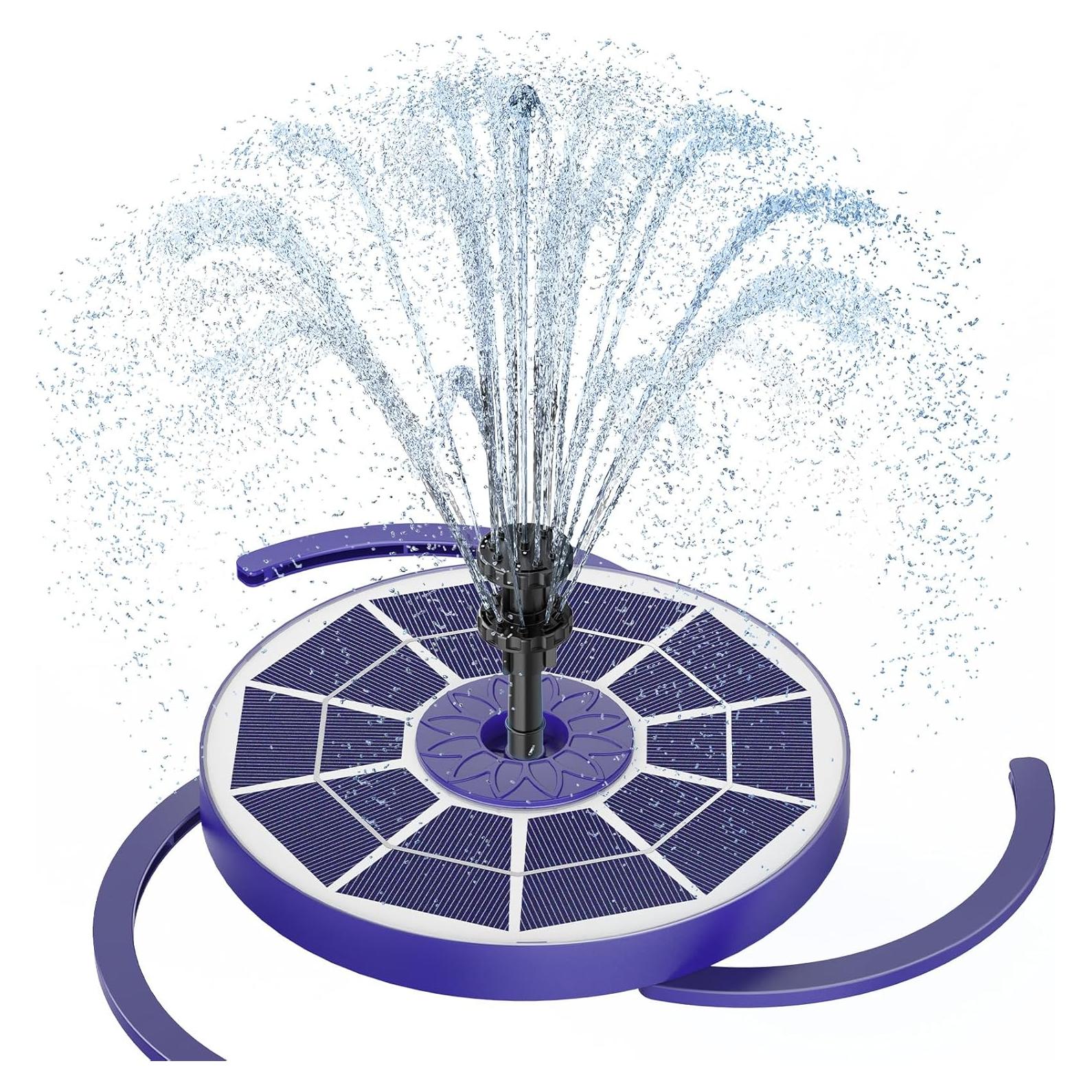 Bomba de Fuente Solar AISITIN 3.5W con Batería 1800mAh