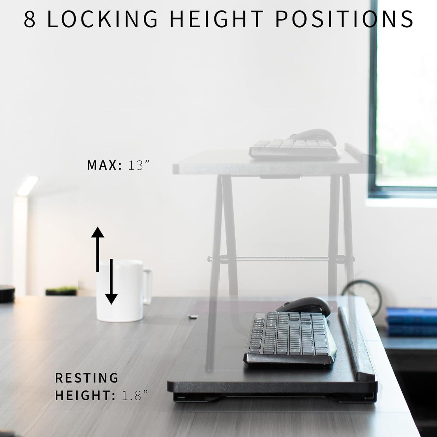 Elevador de Teclado Ergonómico VIVO DESK-V000P 27" Ajustable