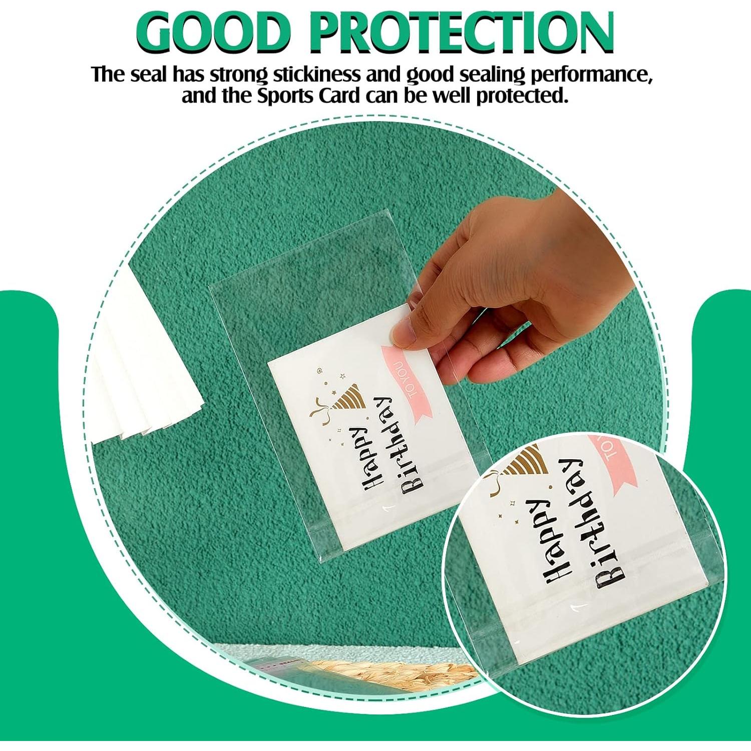 Fundas de Cartas Clasificadas Lewtemi 300 Pcs Plástico Transparente