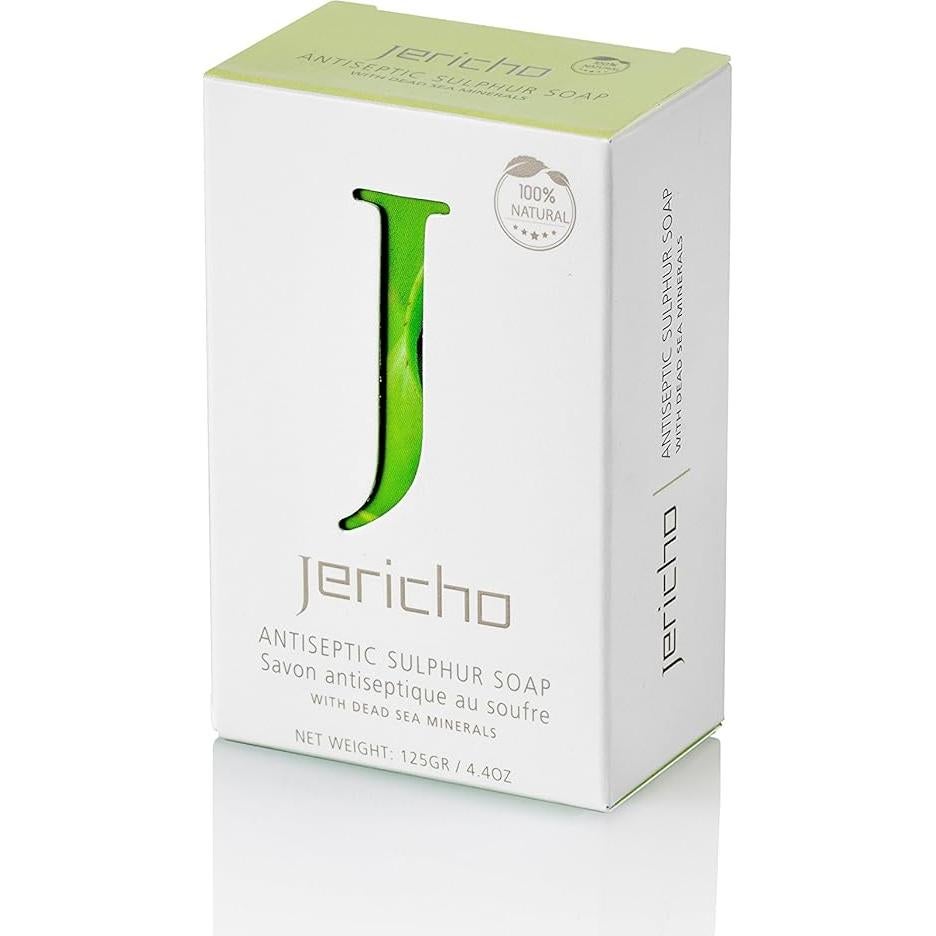 Jabón de Azufre Natural Jericho 125g - Vegano y Exfoliante