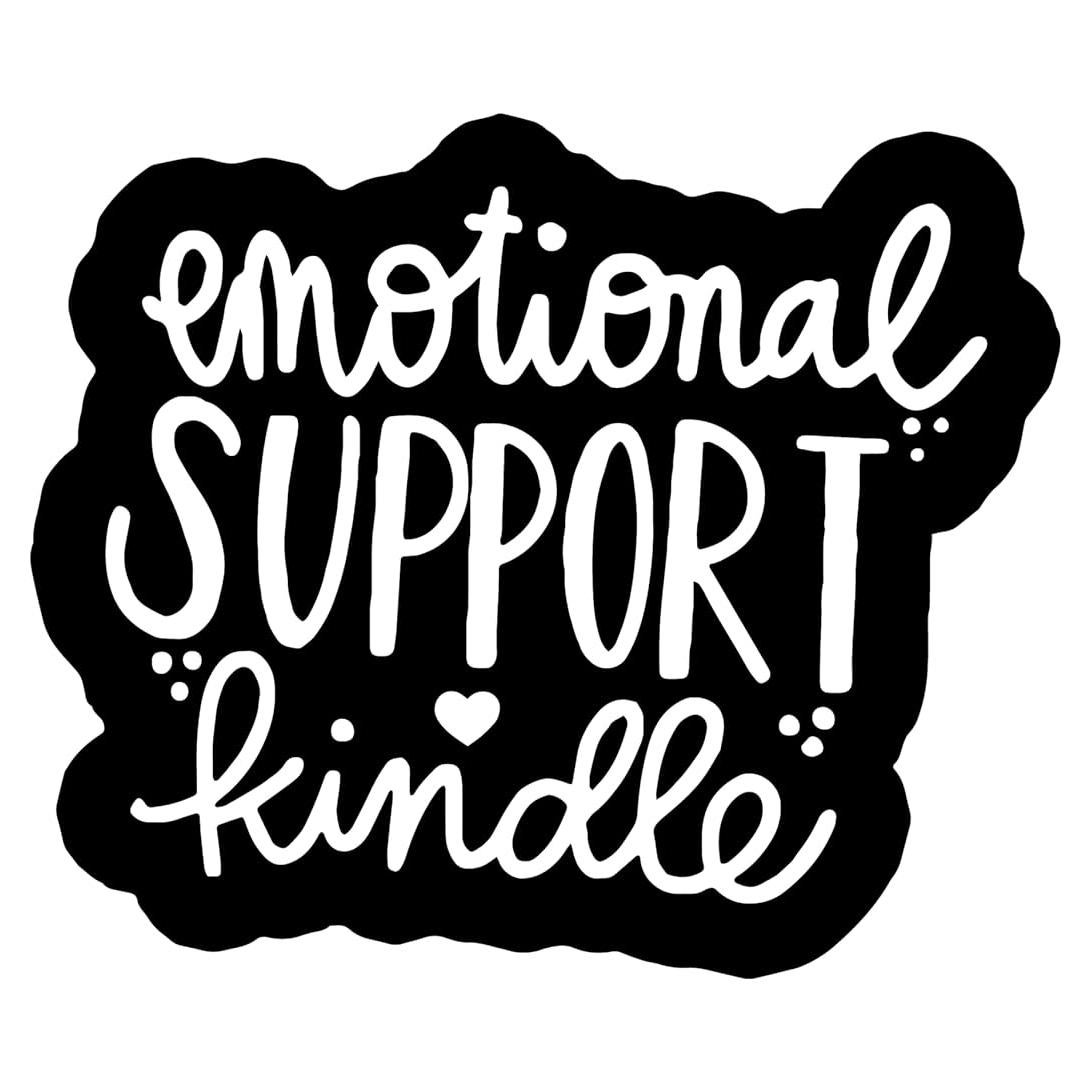 Calcomanía de Apoyo Emocional Vinilo 12,7 cm Negra