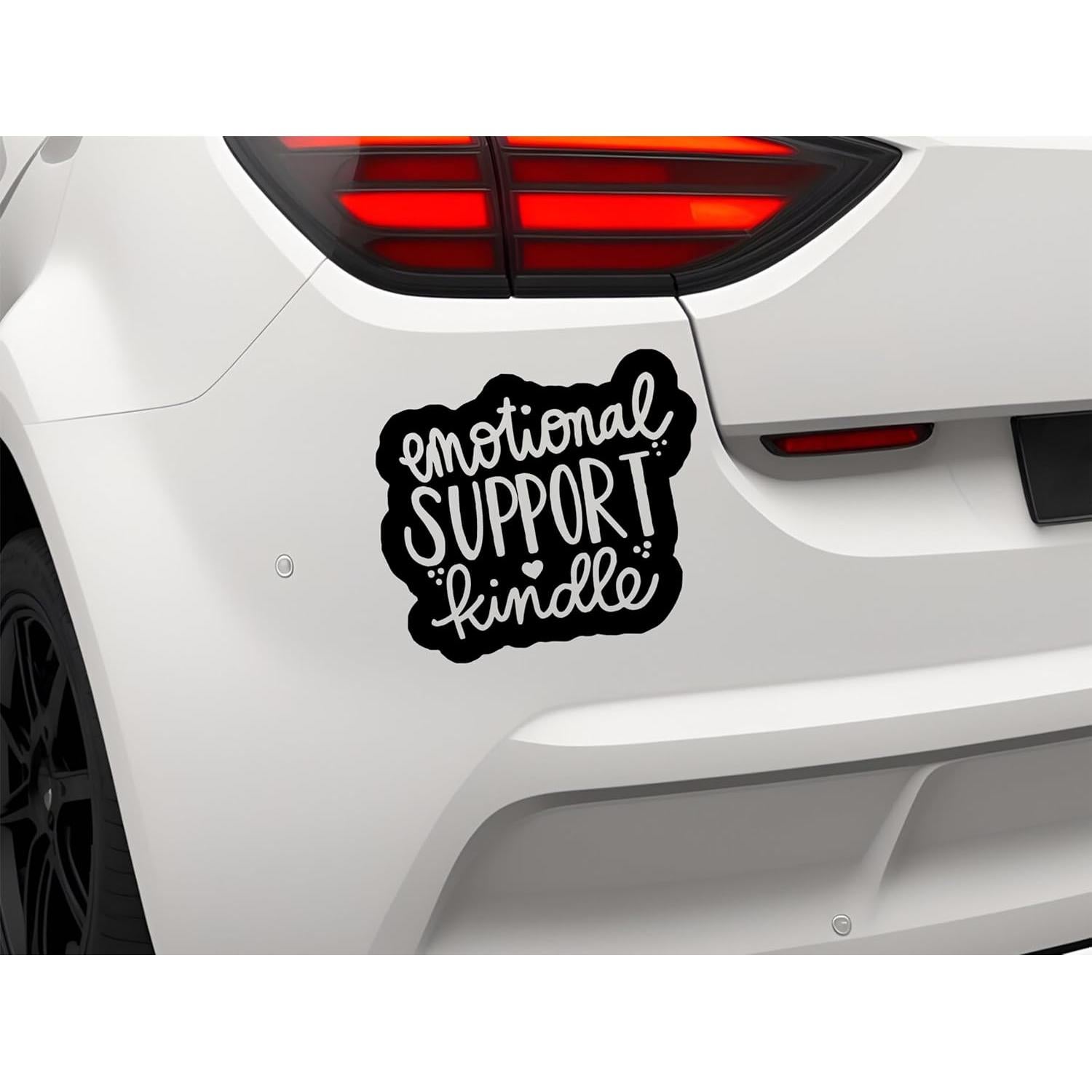 Calcomanía de Apoyo Emocional Vinilo 12,7 cm Negra