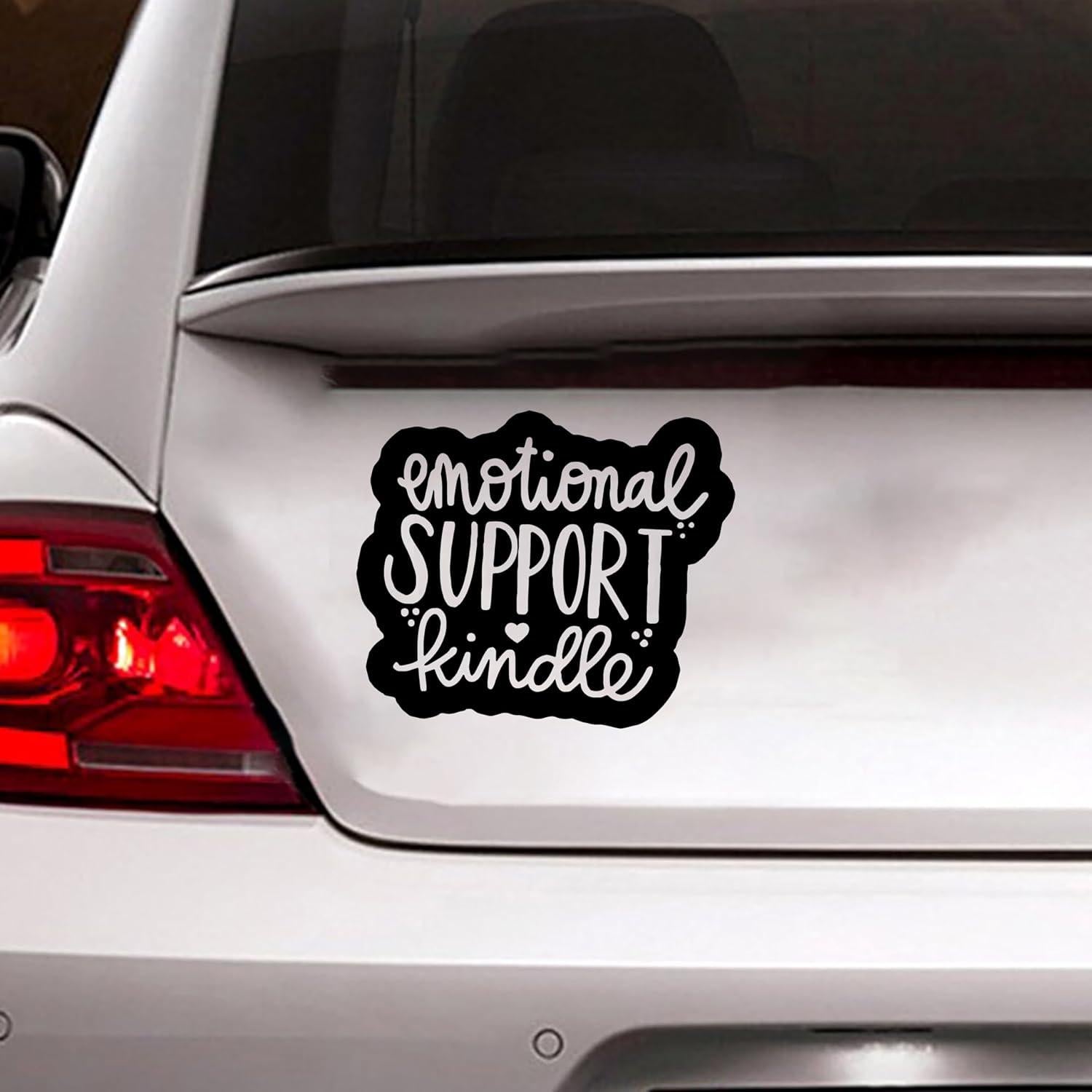 Calcomanía de Apoyo Emocional Vinilo 12,7 cm Negra