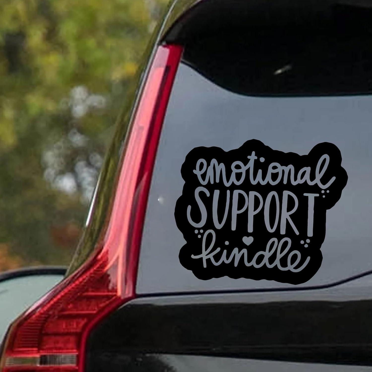 Calcomanía de Apoyo Emocional Vinilo 12,7 cm Negra