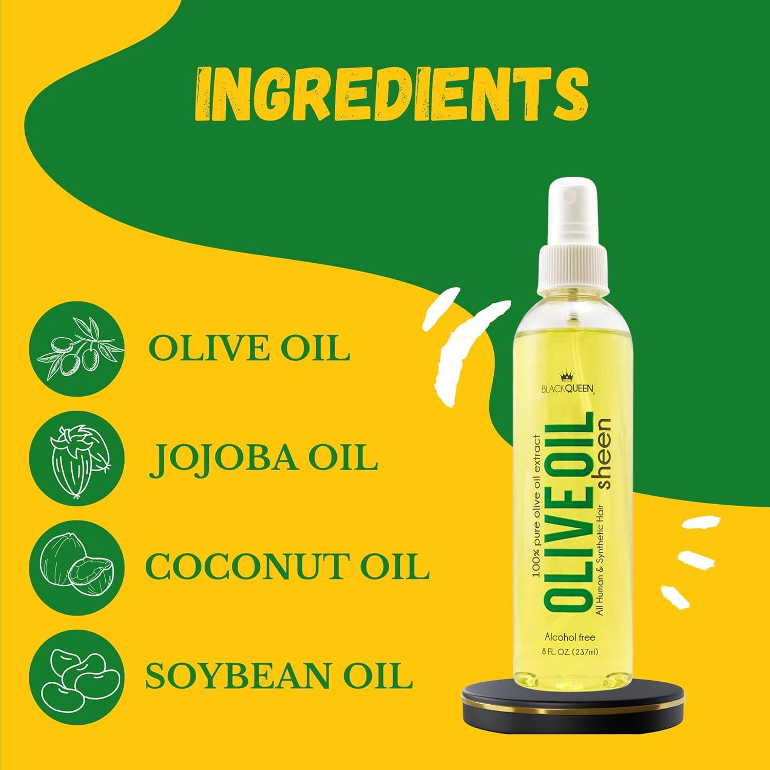 Spray Brillo Hidratante Black Queen 2 oz para Cabello 4C