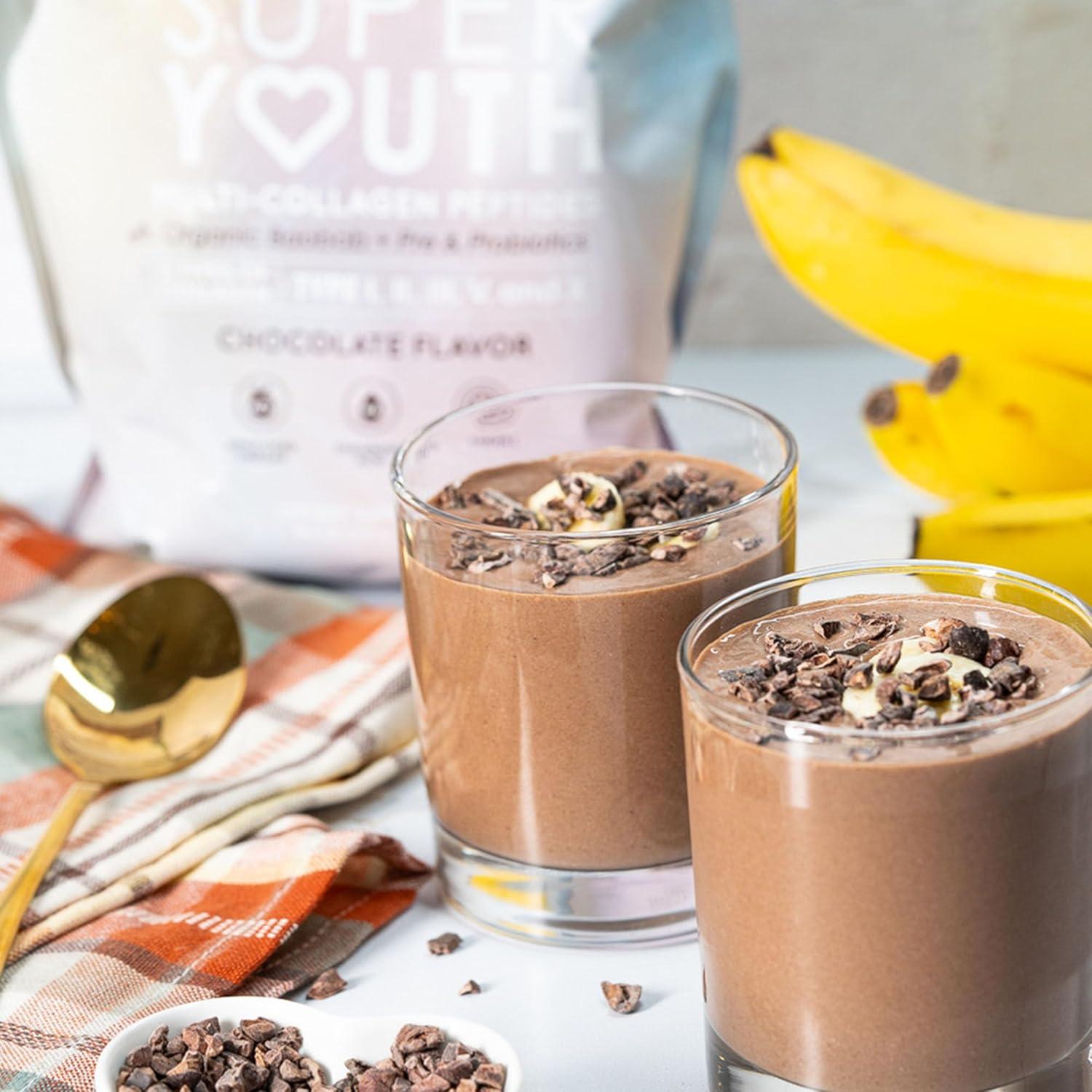 Polvo de Colágeno SkinnyFit Super Youth Chocolate 30 Porciones