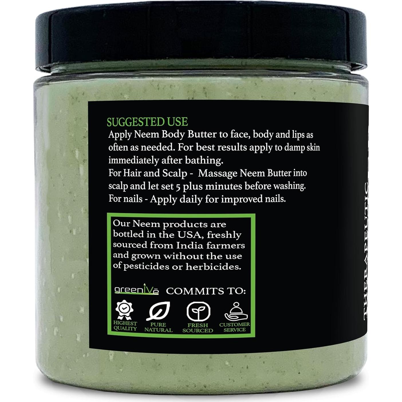 Manteca Corporal GreenIVe de Neem 100% Natural 226g