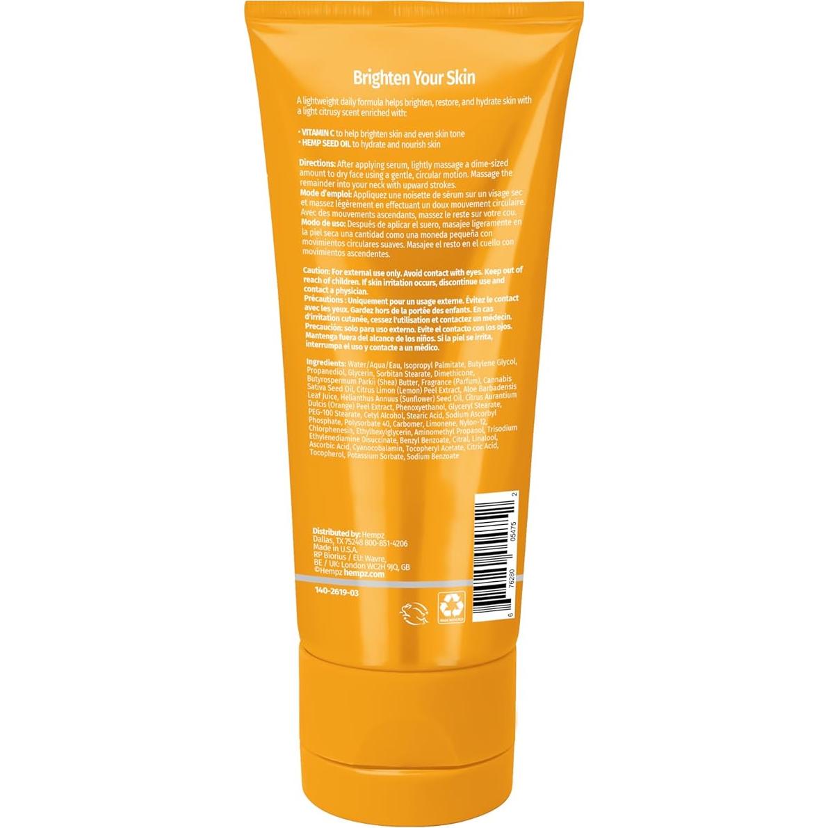 Crema Hidratante Diaria Hempz Flor Cítrica 85g - Piel Seca