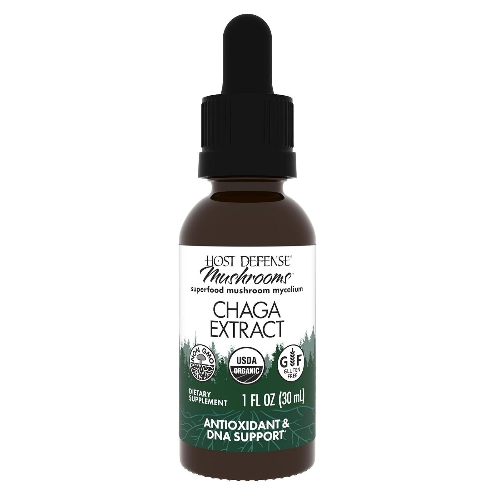 Extracto de Chaga Host Defense 30ml - Suplemento Inmunológico