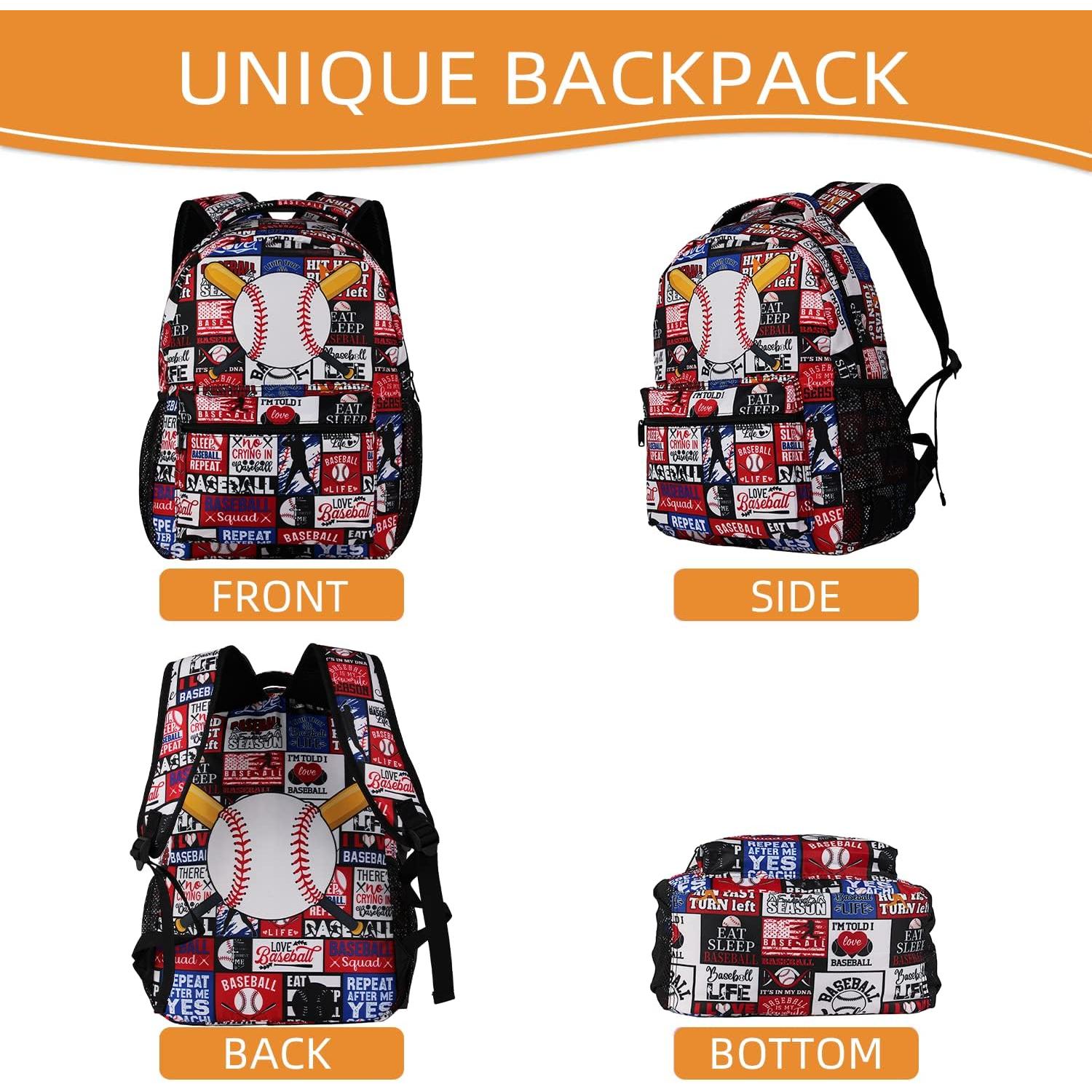 Mochila de béisbol SEAZUIIS 17L para niños y adultos