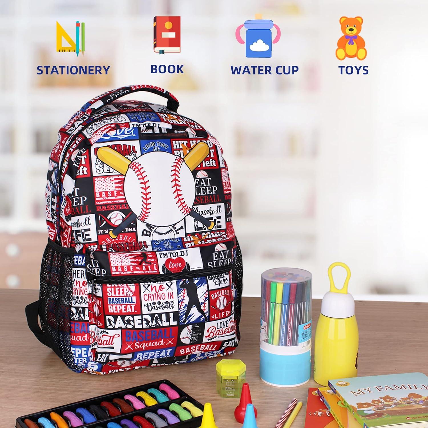 Mochila de béisbol SEAZUIIS 17L para niños y adultos