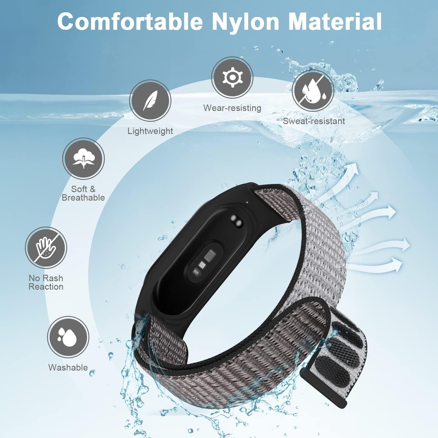Correa de Nylon WNIPH para Xiaomi Mi Band 7/6/5/4/3 Ajustable