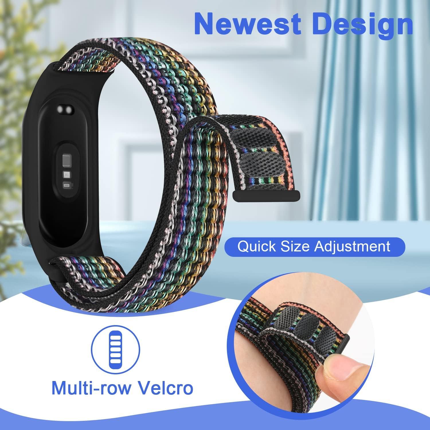 Correa de Nylon WNIPH para Xiaomi Mi Band 7/6/5/4/3 Ajustable