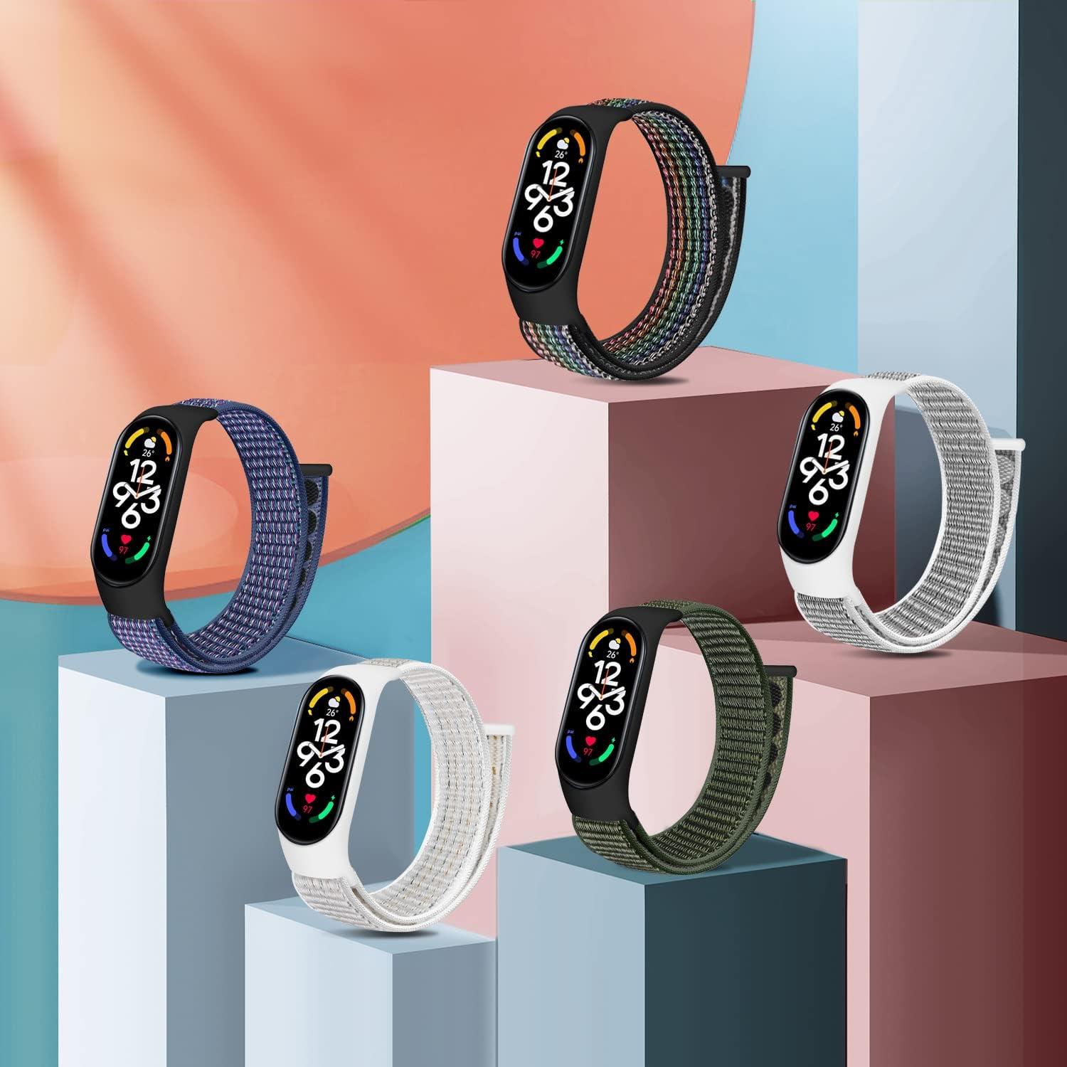 Correa de Nylon WNIPH para Xiaomi Mi Band 7/6/5/4/3 Ajustable