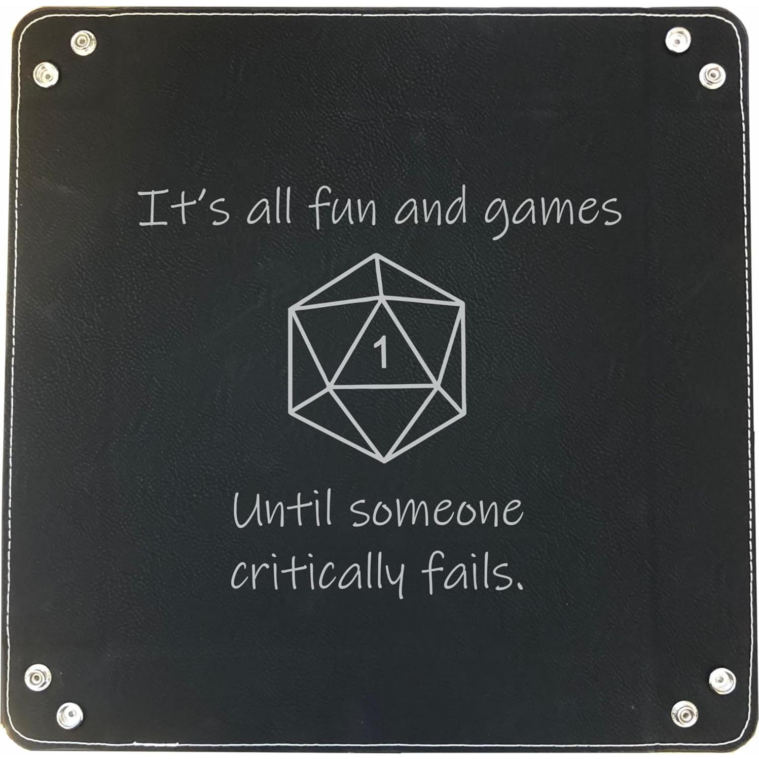 Bandeja de Dados Cuero Sintético Grabado PrecisionNC Negro