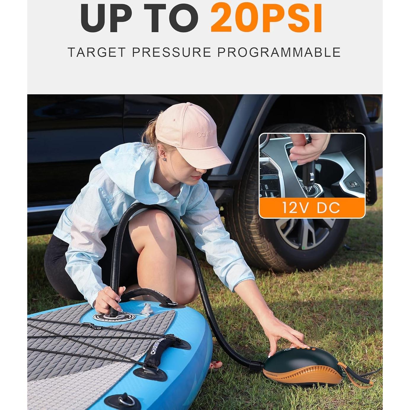 Bomba Eléctrica OutdoorMaster Dolphin 20 PSI Portátil