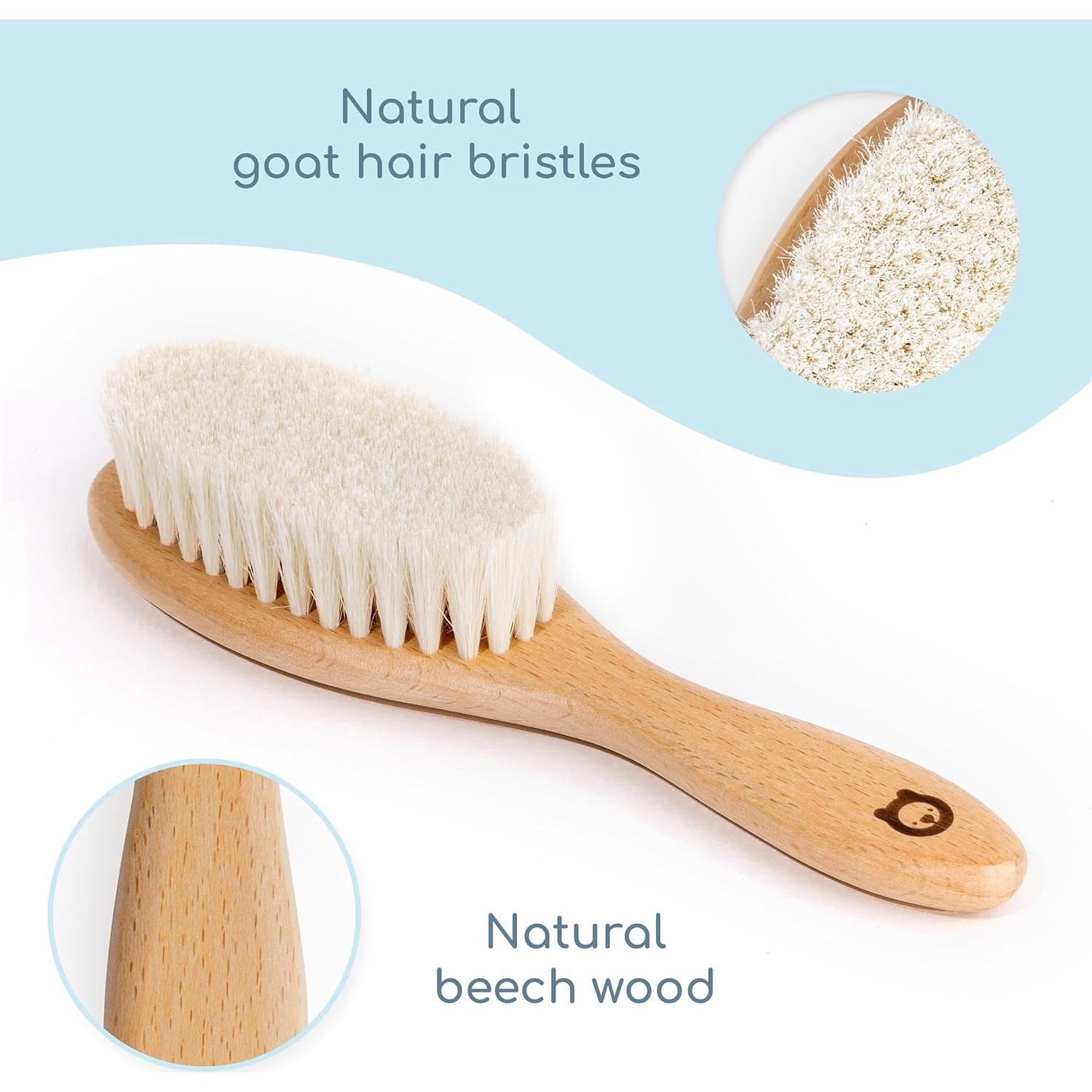 Juego de Cepillos de Pelo de Madera ROMY RO - 2 Piezas