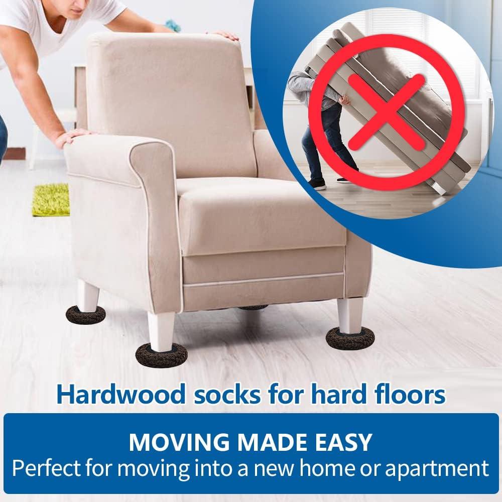 Deslizadores de Muebles Kayzn 4+4 para Alfombra y Piso Duro