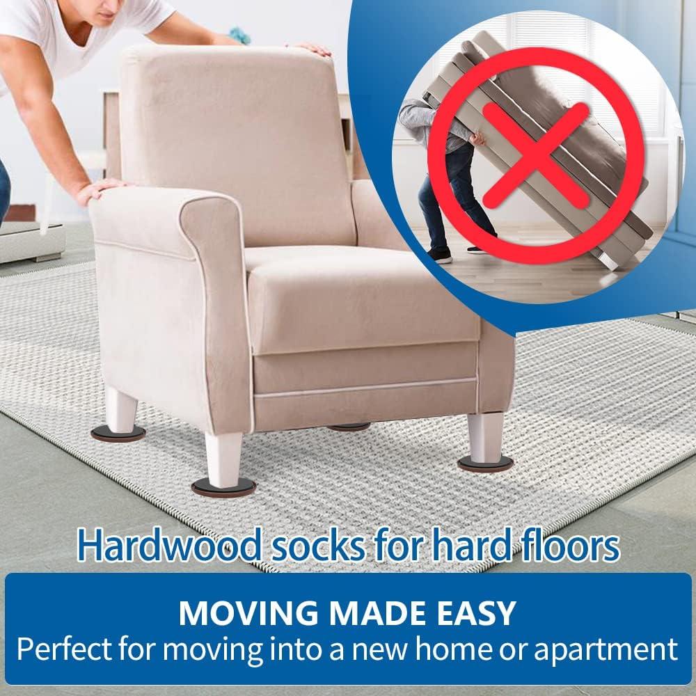 Deslizadores de Muebles Kayzn 4+4 para Alfombra y Piso Duro