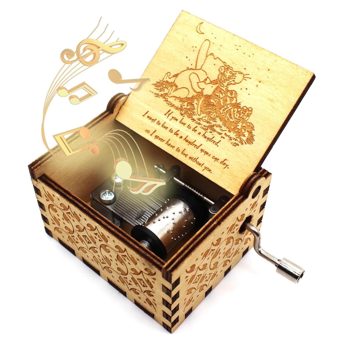 Caja de Música de Madera Ukebobo - Melodía Eres mi Rayo de Sol