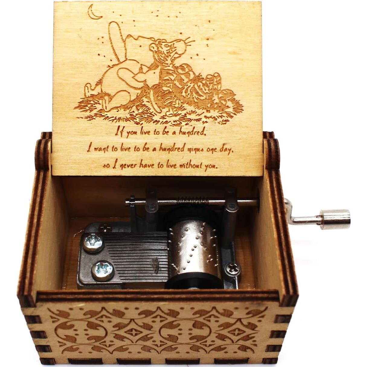 Caja de Música de Madera Ukebobo - Melodía Eres mi Rayo de Sol