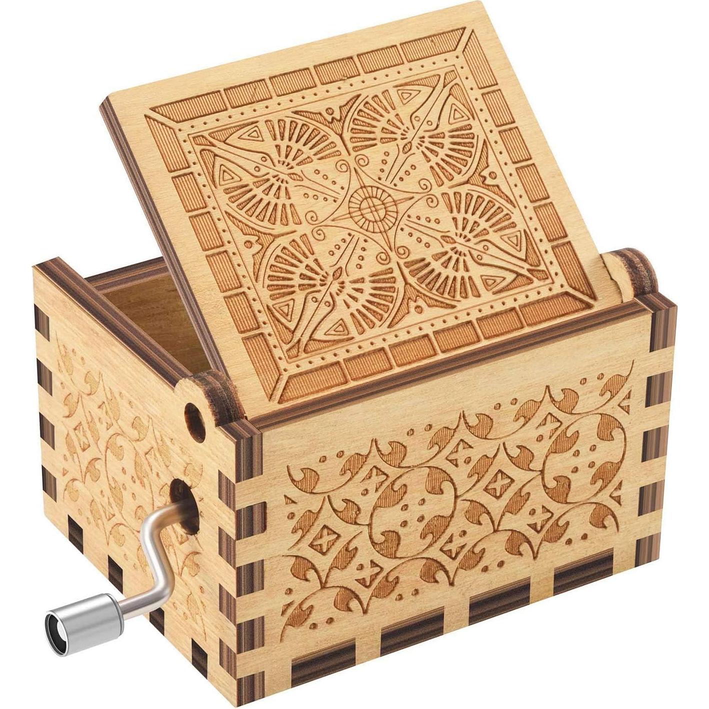 Caja de Música de Madera Ukebobo - Melodía Eres mi Rayo de Sol