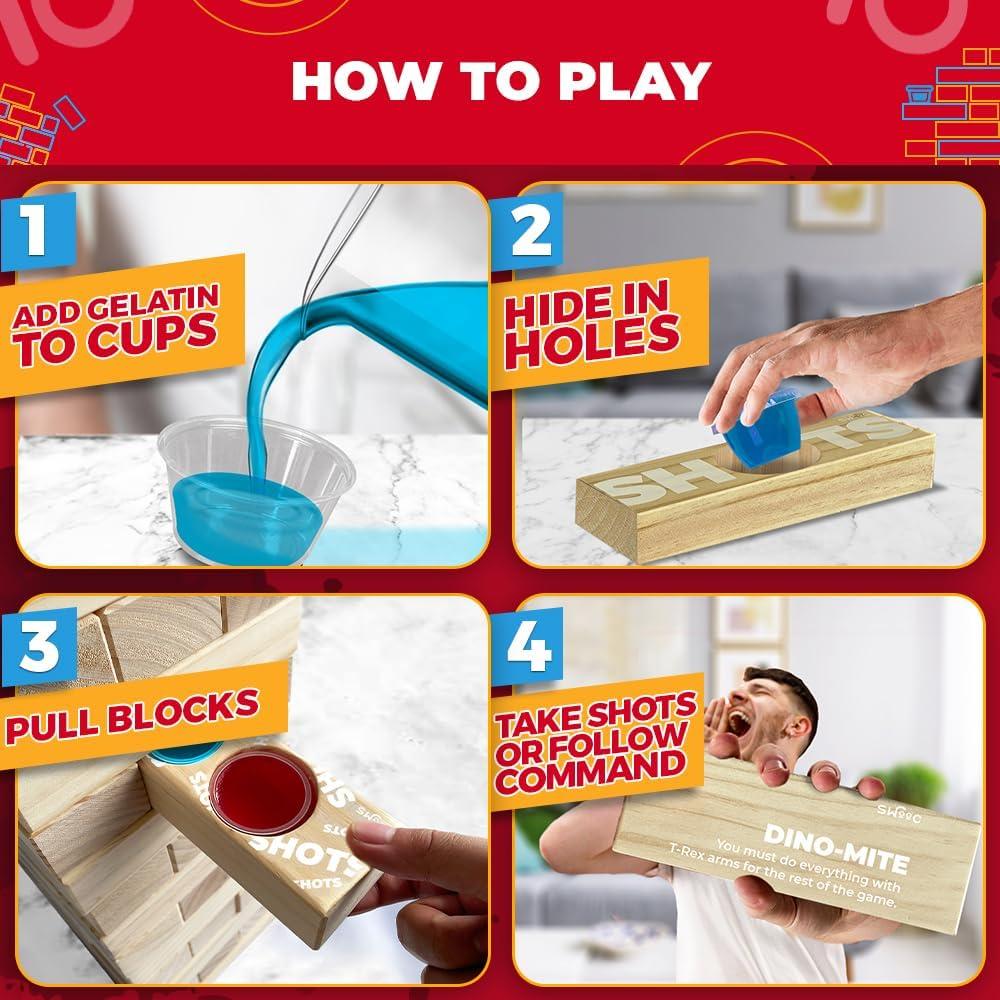 Juego de Fiesta Torre Gigante SWOOC con Gelatinas Ocultas