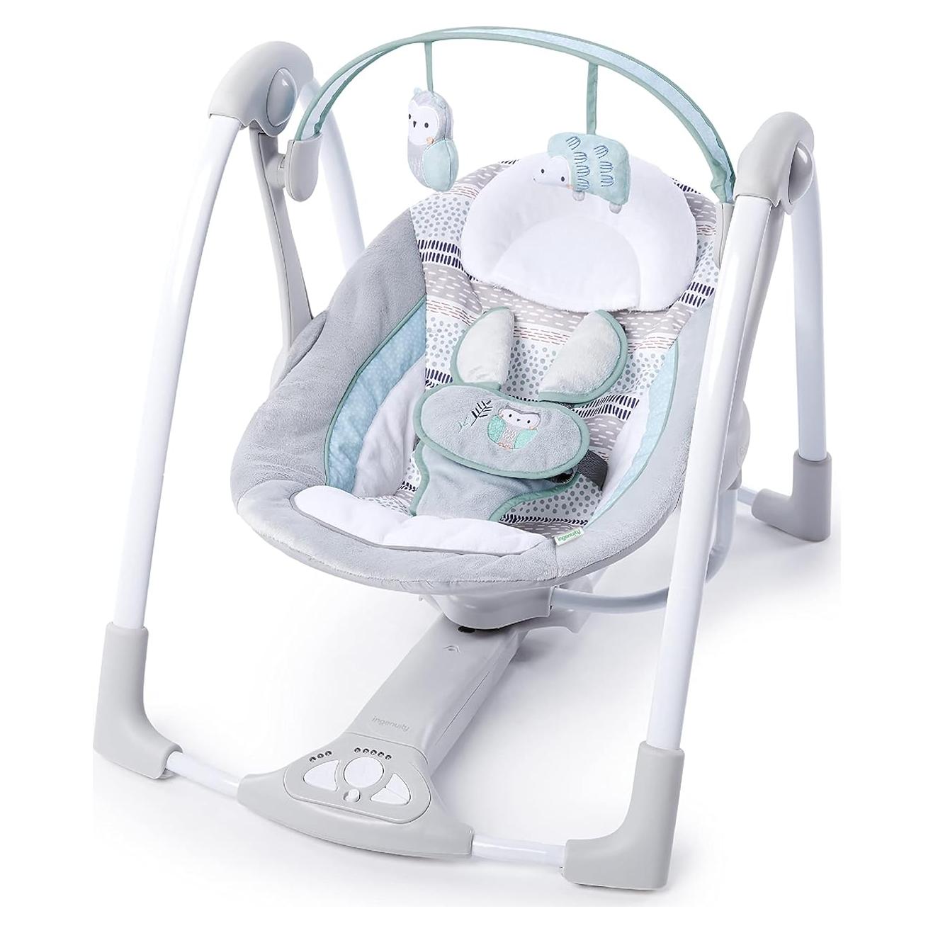 Columpio Portátil Ingenuidad Abernathy para Bebés 0-9 Meses