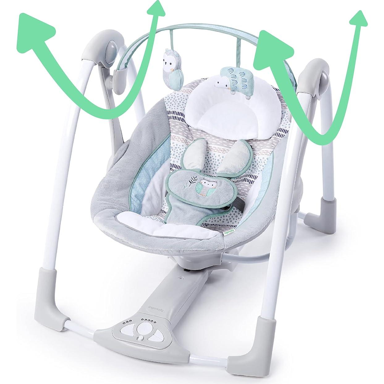 Columpio Portátil Ingenuidad Abernathy para Bebés 0-9 Meses