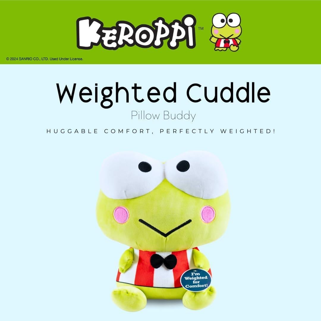 Almohada de Abrazo con Peso Keroppi Franco 29 cm Suave