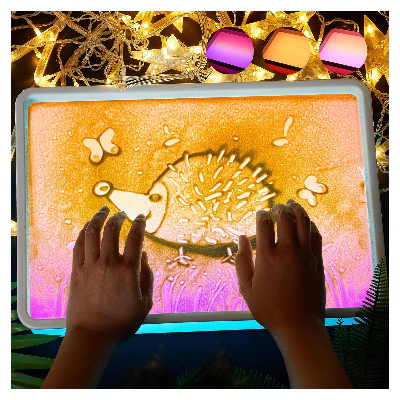 Mesa de Luz Sensorial para Niños Yichushisu 40x28cm Azul