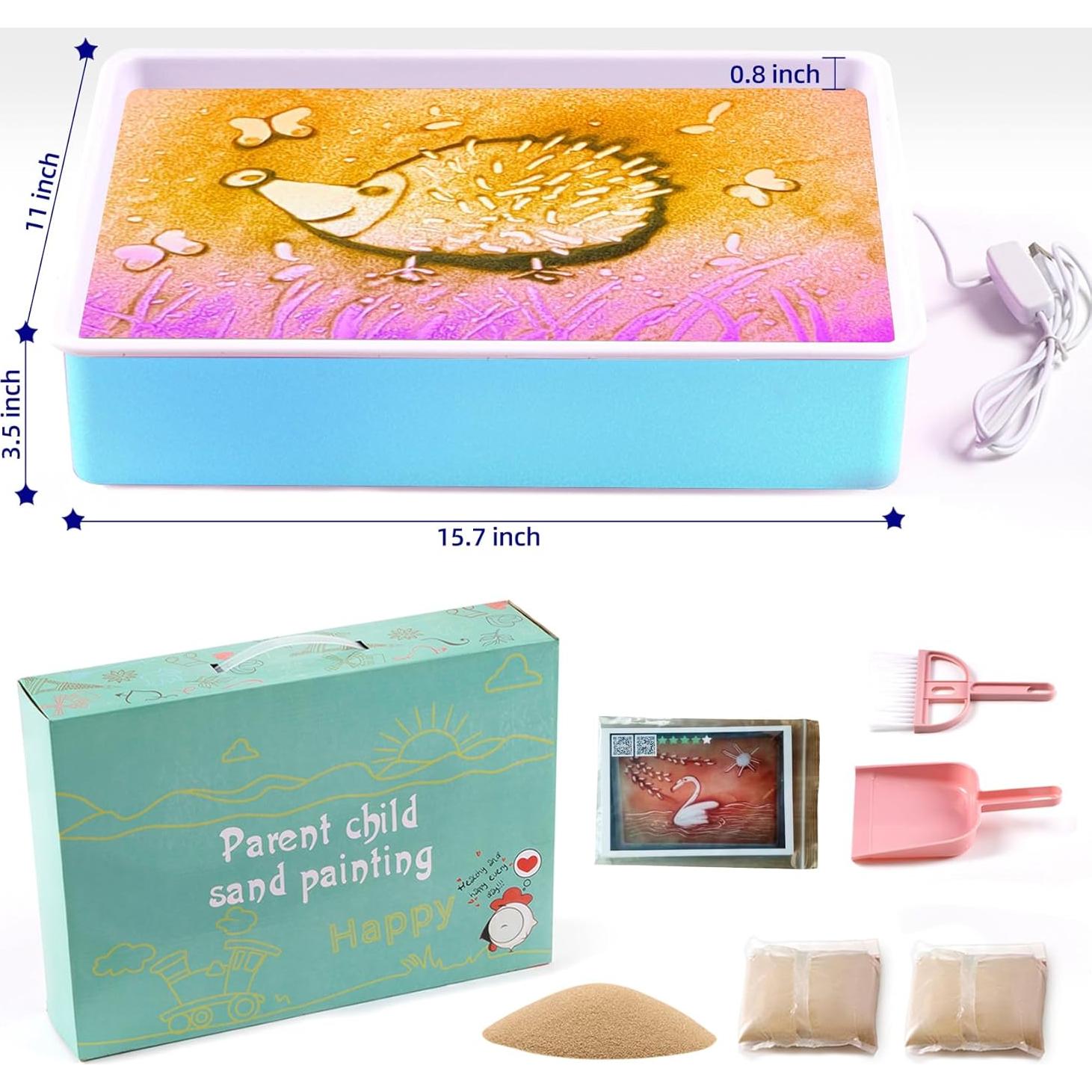 Mesa de Luz Sensorial para Niños Yichushisu 40x28cm Azul