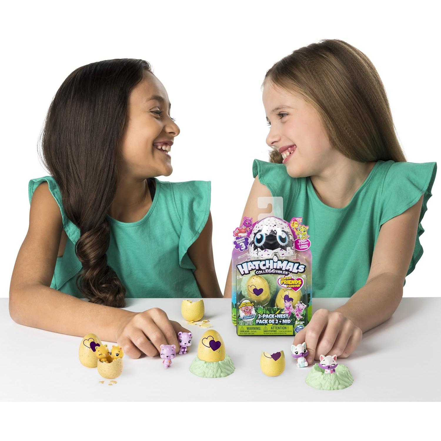 Hatchimals CollEGGtibles 2 Pack + Nido S3 - Juguete Infantil