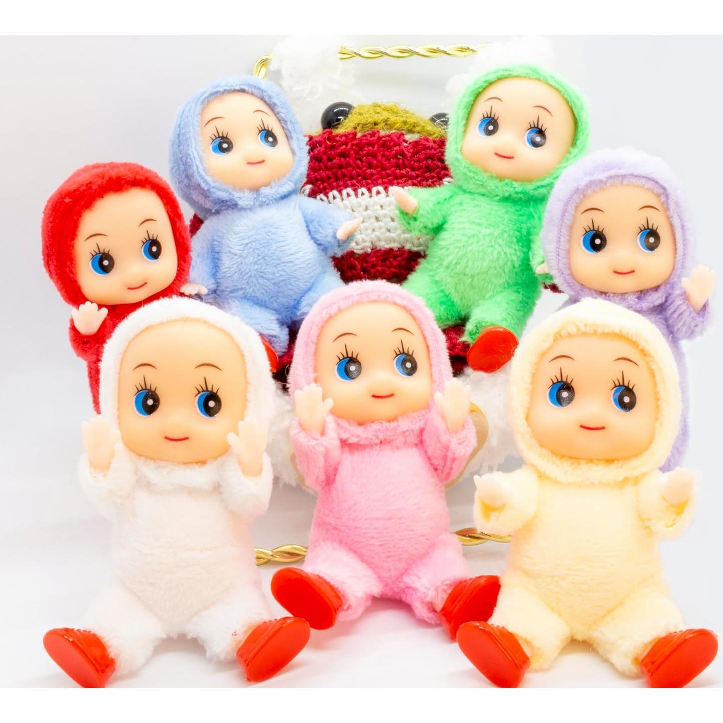 Muñeca Elfo Bebé Posable Azul 10 cm - Yiwu Co., Ltd