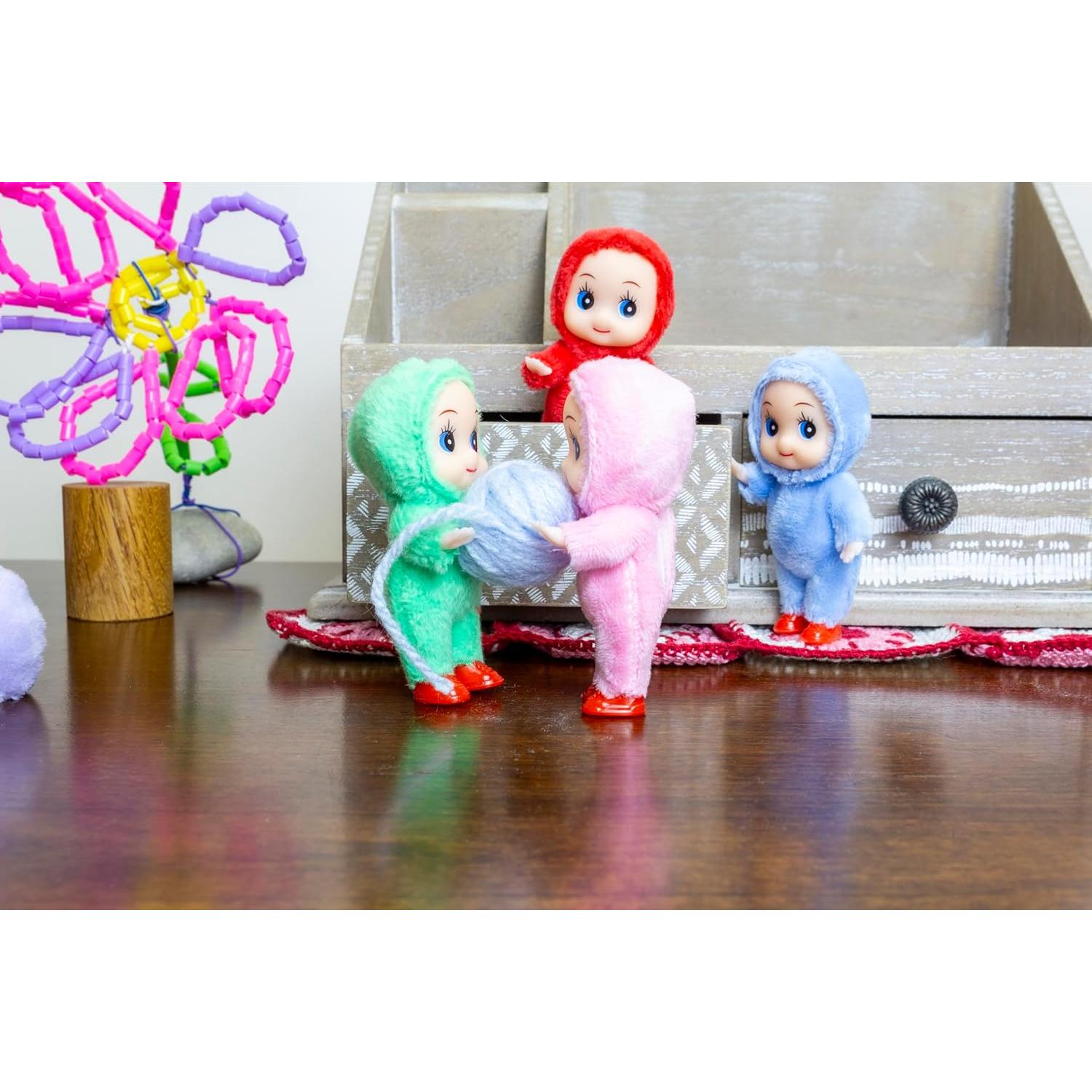 Muñeca Elfo Bebé Posable Azul 10 cm - Yiwu Co., Ltd