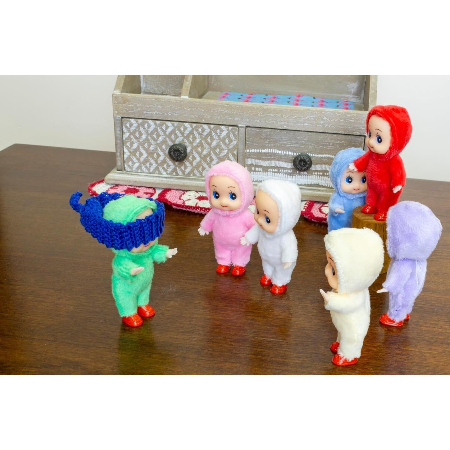 Muñeca Elfo Bebé Posable Azul 10 cm - Yiwu Co., Ltd