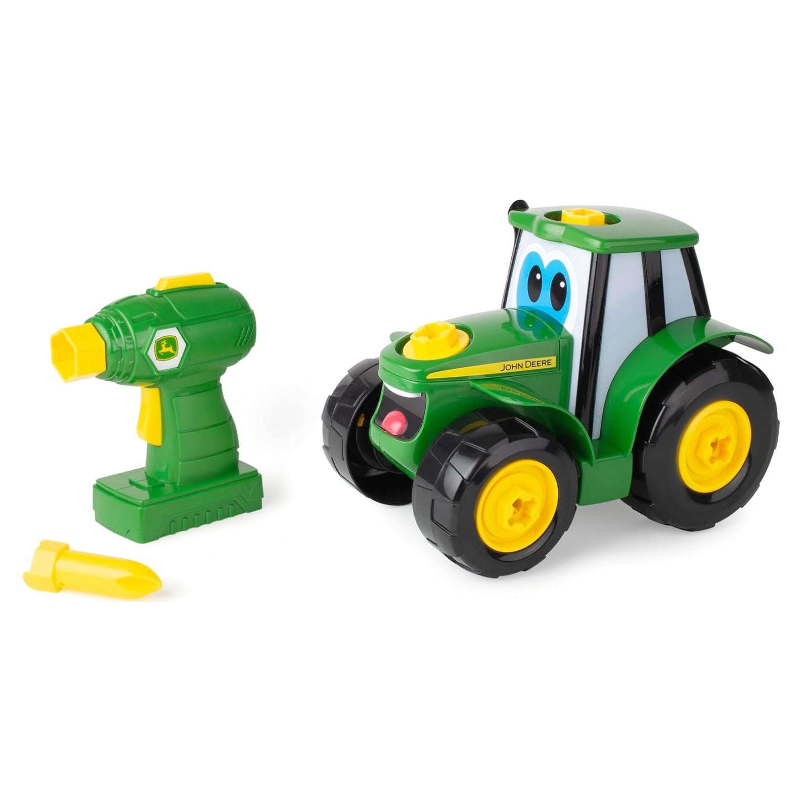 Juguete de Construcción John Deere Tractor Johnny 16 Piezas