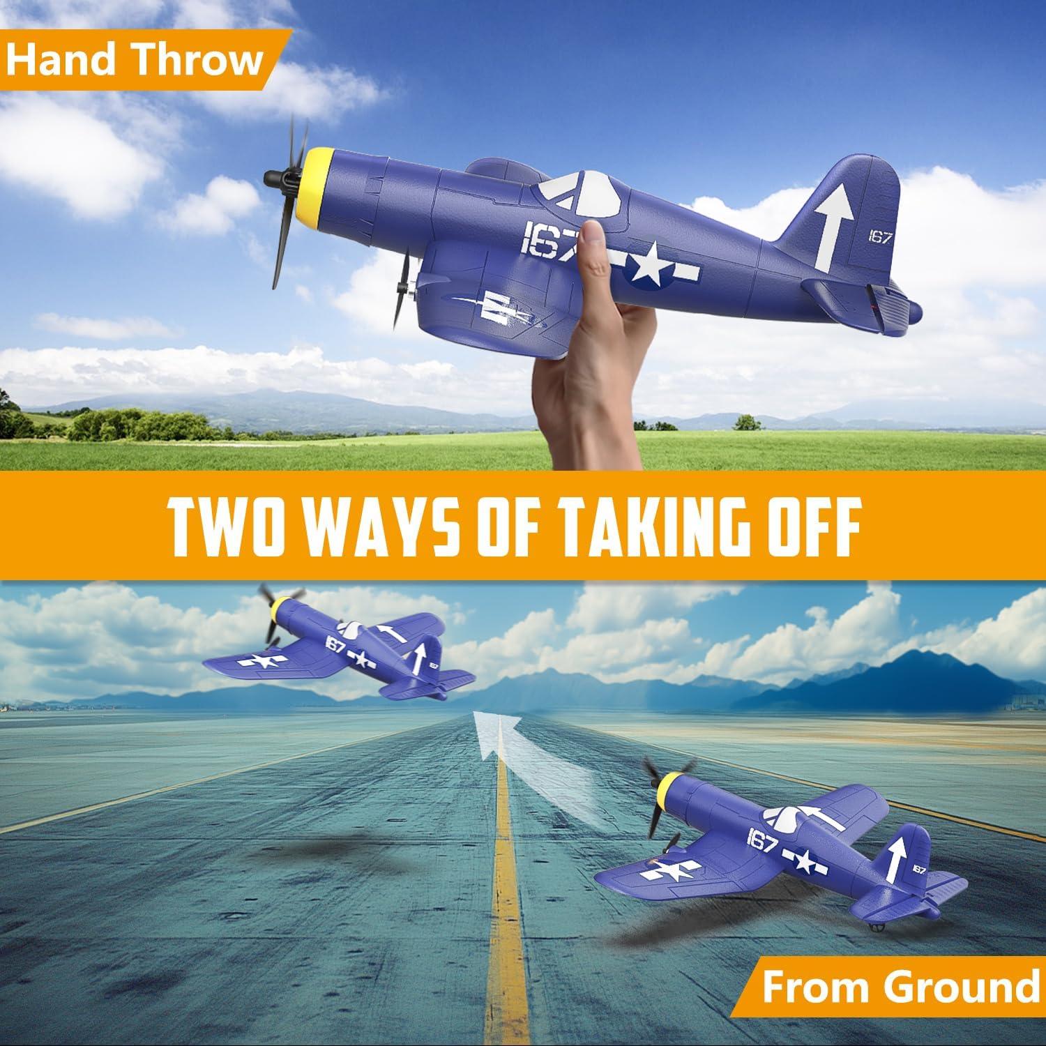 Avión RC HAWK'S WORK F4U Corsair 2.4GHz para Principiantes