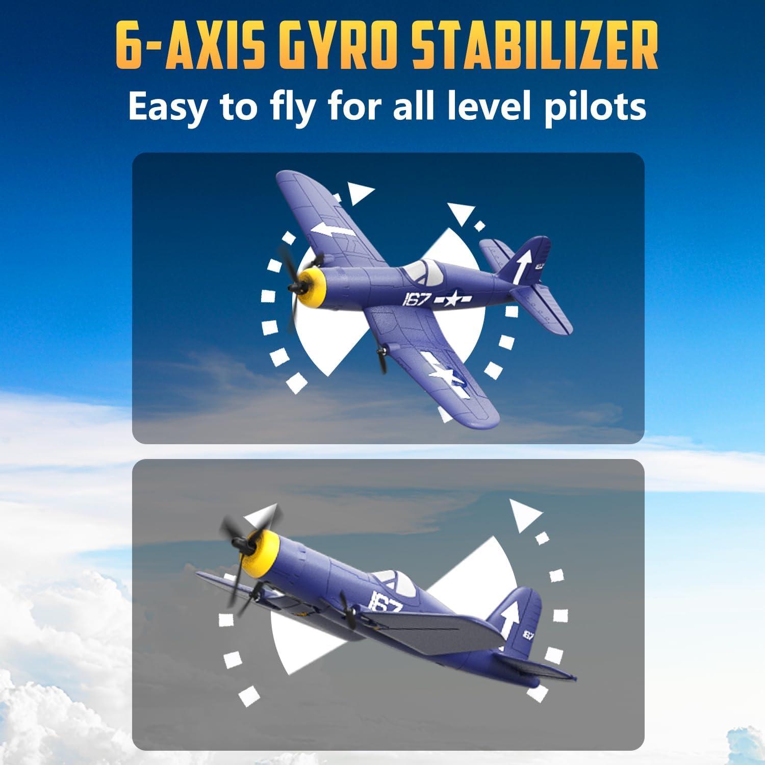 Avión RC HAWK'S WORK F4U Corsair 2.4GHz para Principiantes