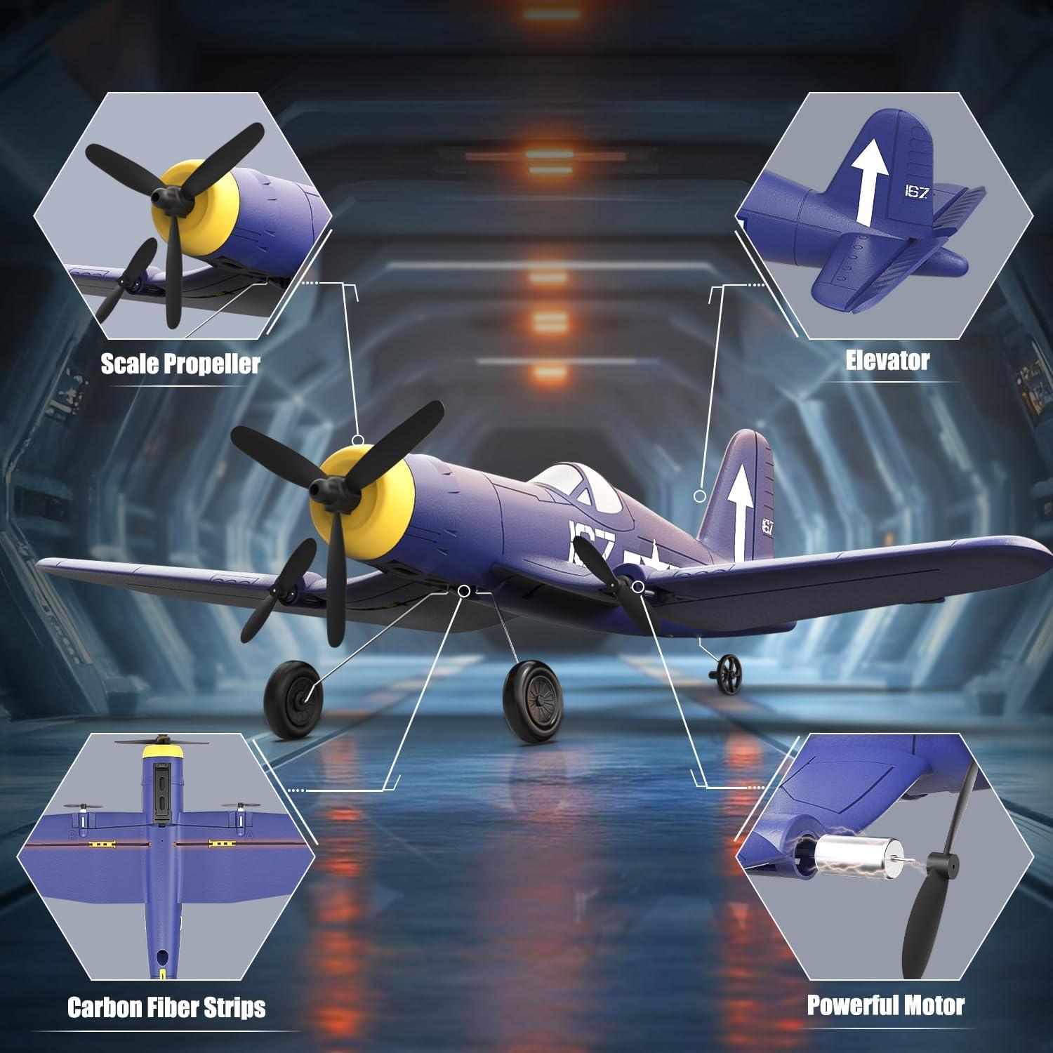 Avión RC HAWK'S WORK F4U Corsair 2.4GHz para Principiantes