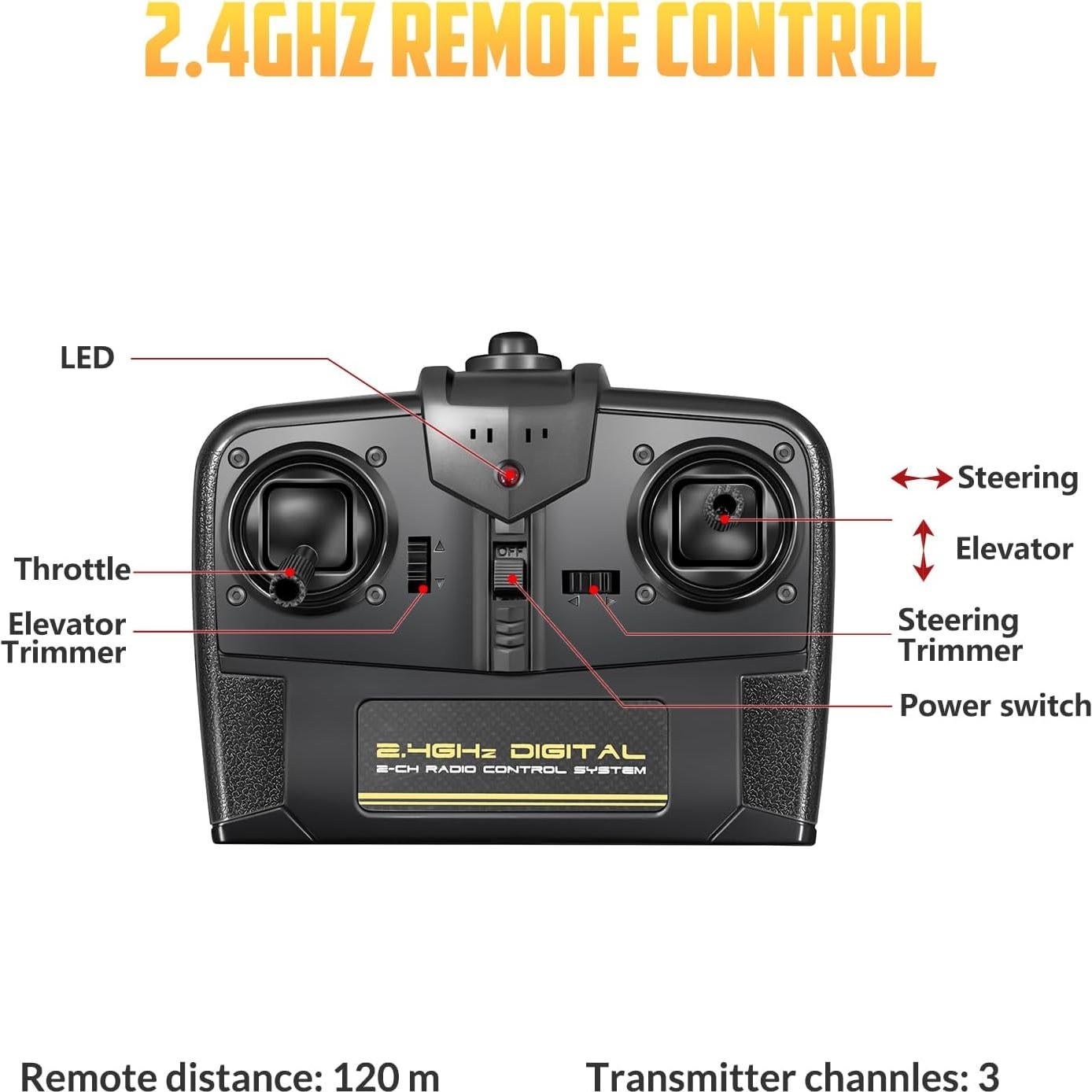 Avión RC HAWK'S WORK F4U Corsair 2.4GHz para Principiantes