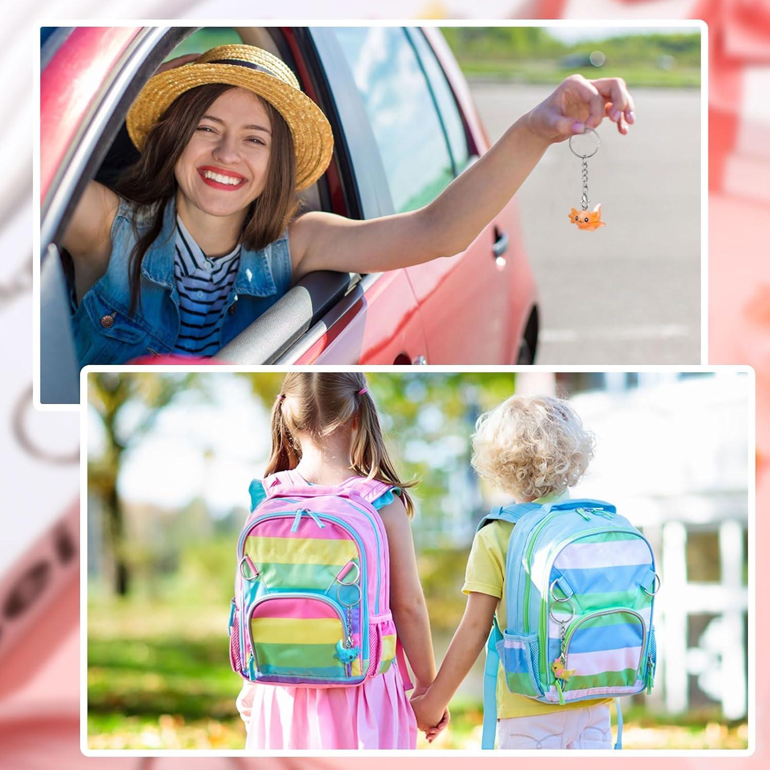 Llaveros de Resina Axolotl Kawaii Liliful - 36 Pcs Mini 3D