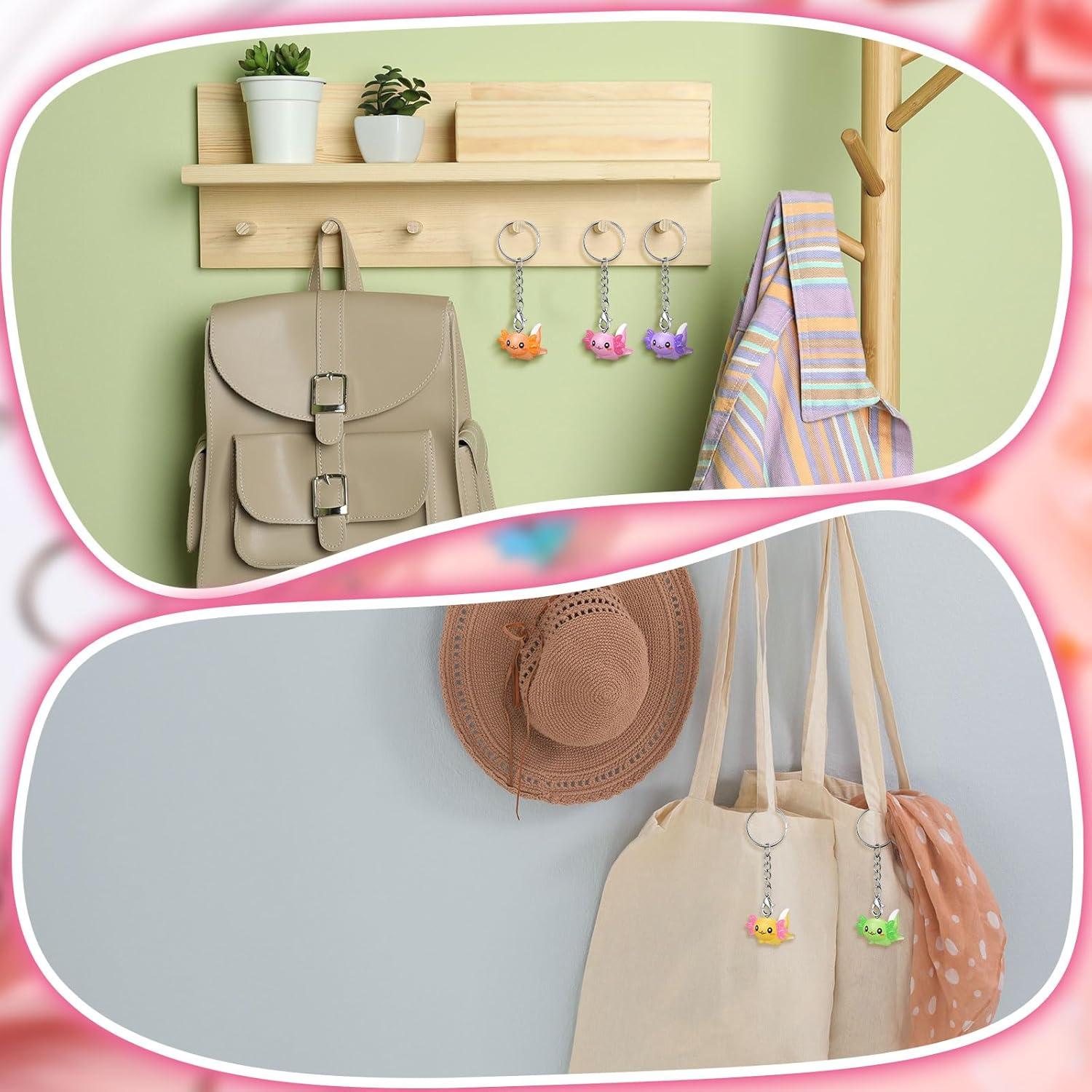 Llaveros de Resina Axolotl Kawaii Liliful - 36 Pcs Mini 3D