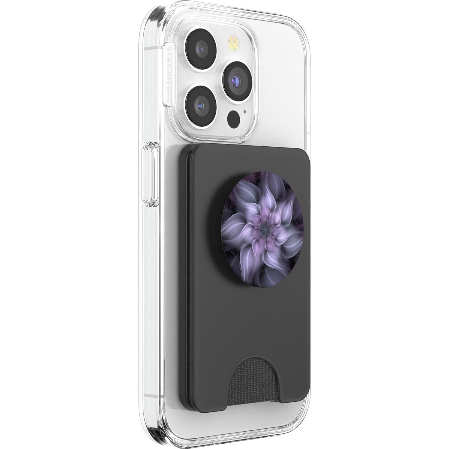 Soporte Pop Out Floral Púrpura PopSockets para MagSafe