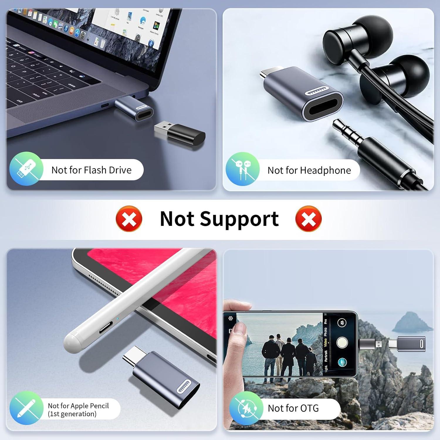 Adaptador Lightning a USB C TiMOVO 35W Carga Rápida Negro