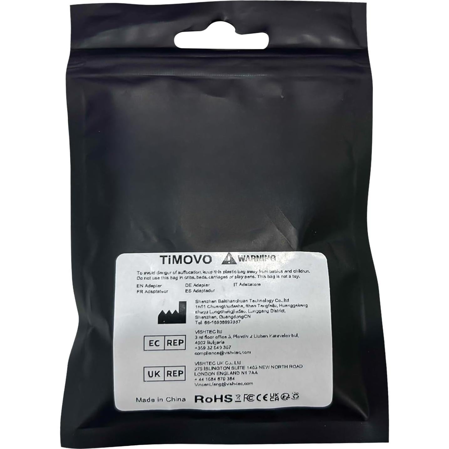 Adaptador Lightning a USB C TiMOVO 35W Carga Rápida Negro